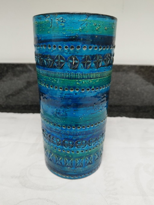 Bitossi Rimini blue vase