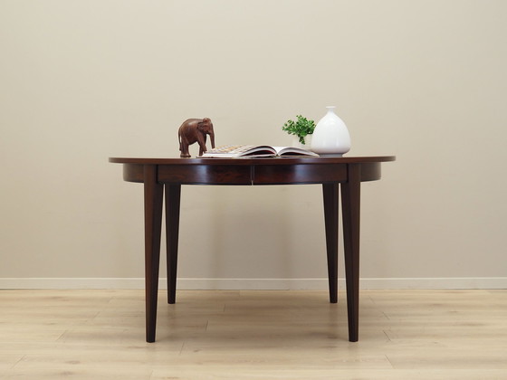 Image 1 of Round Rosewood Table, Danish Design, 1970S, Manufacturer: Omann Jun