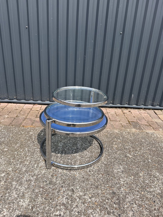 Image 1 of Table basse en verre vintage table d'appoint