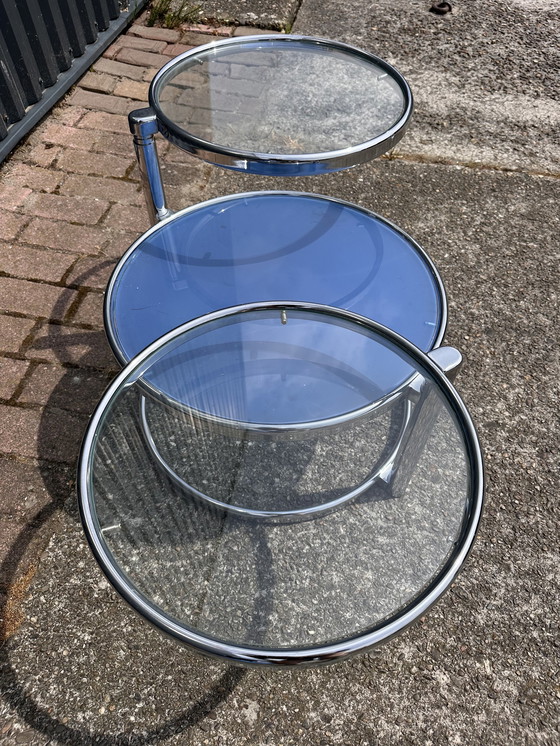 Image 1 of Table basse en verre vintage table d'appoint