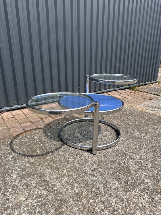 Image 1 of Table basse en verre vintage table d'appoint