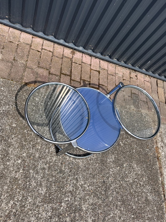 Image 1 of Table basse en verre vintage table d'appoint