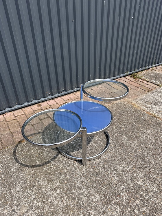 Image 1 of Table basse en verre vintage table d'appoint