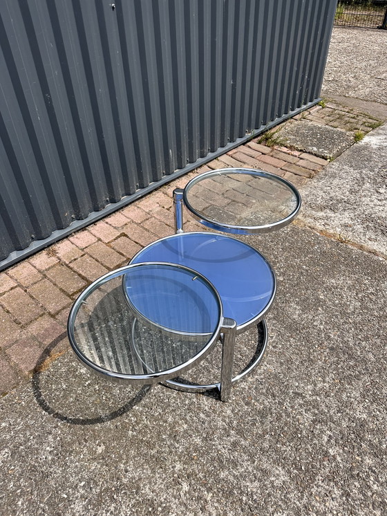 Image 1 of Table basse en verre vintage table d'appoint