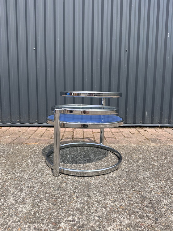 Image 1 of Table basse en verre vintage table d'appoint