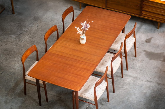 Image 1 of Large Extendable Dining Table By Rastad & Relling For Gustav Bahus (Norway, 1950S). 