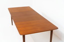 Gran mesa de comedor extensible de Rastad &amp; Relling para Gustav Bahus (Noruega, años 50). 