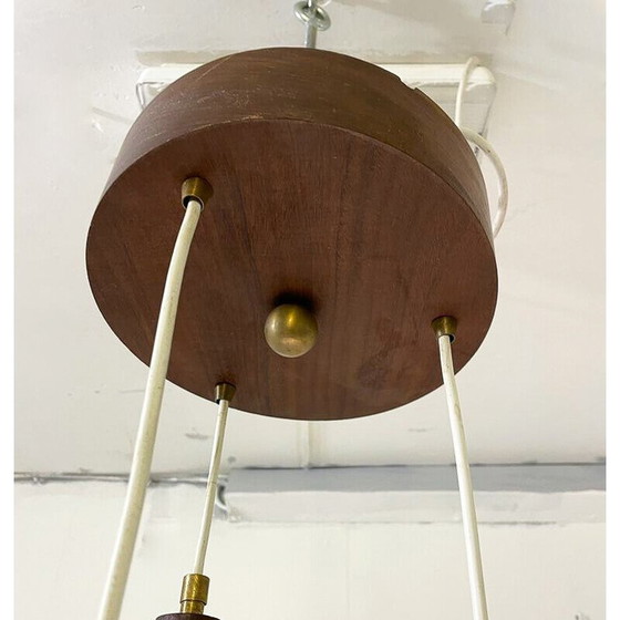 Image 1 of Vintage opaline pendant lamp, Italy 1960