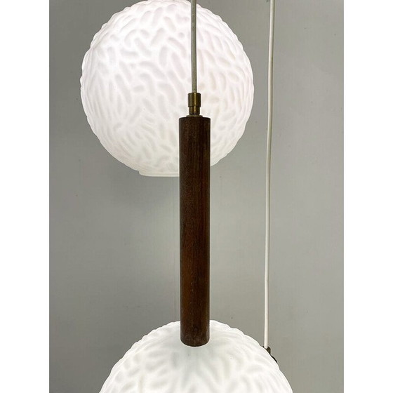 Image 1 of Vintage opaline pendant lamp, Italy 1960