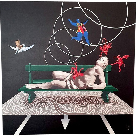 Image 1 of Ritratto pop vintage Saget di Pierre Jaco, 2020