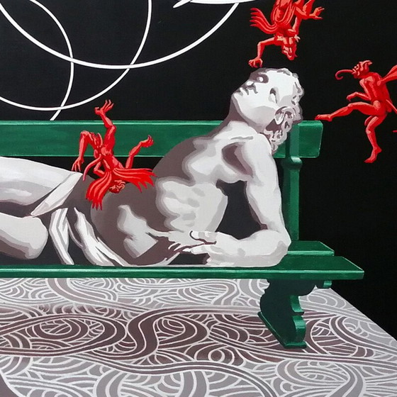 Image 1 of Ritratto pop vintage Saget di Pierre Jaco, 2020