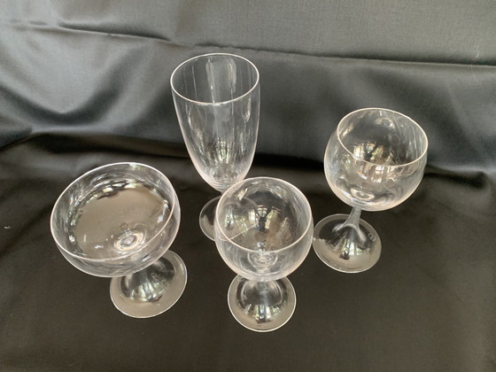 Image 1 of 24-Piece Glass Set Crystal - Sèvres France - Design 1965