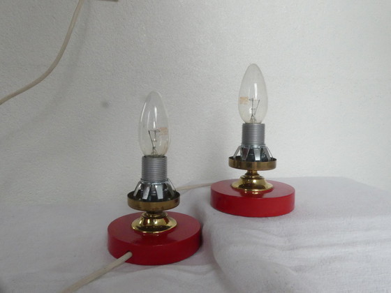 Image 1 of 2 bedside lamps Ball lamp Bubble glass Space age