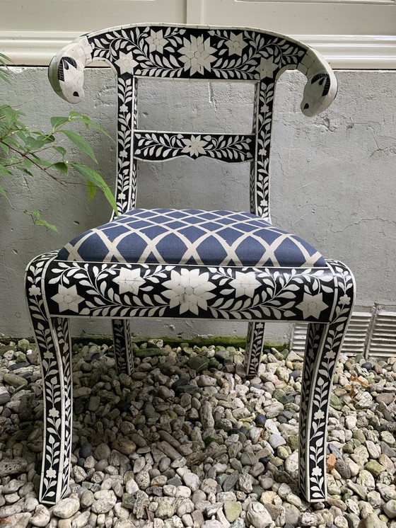 Image 1 of 2x Bone Inlay chairs