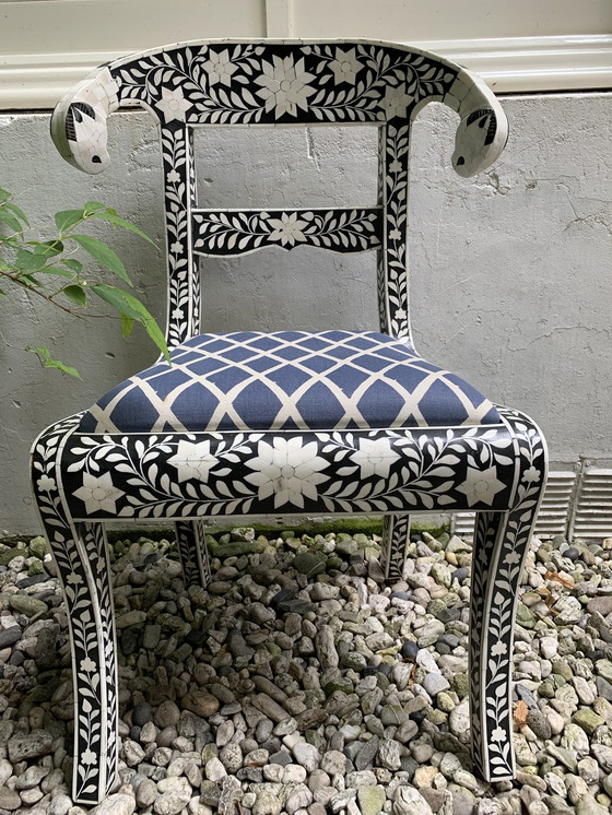 Image 1 of 2x Bone Inlay chairs