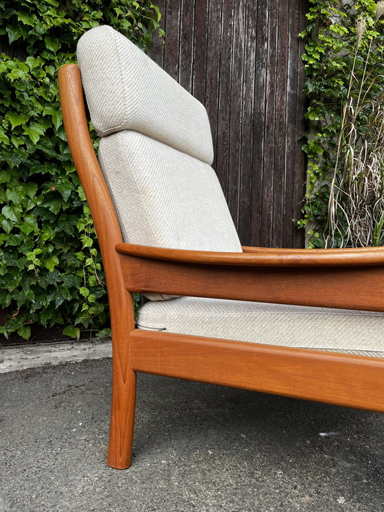 Image 1 of dyrlund teak armchair with footstool