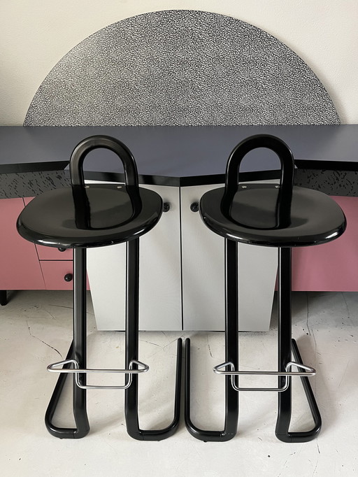 2 Postmodern Bar Stools, Theme Italy