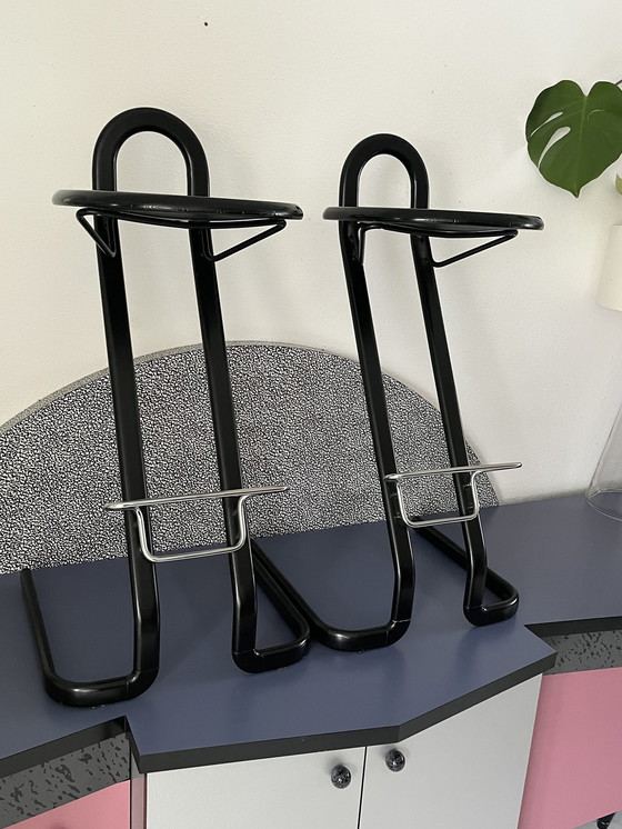 Image 1 of 2 Postmodern Bar Stools, Theme Italy