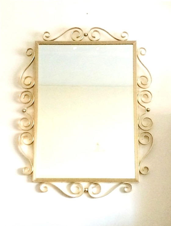 Image 1 of 50s Neoclassical Style Mirror 76 x 58.5 * Hollywood Regency * Vintage Mirror