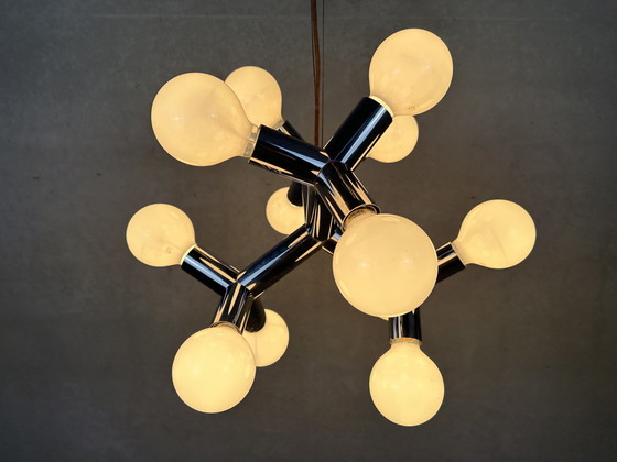 Image 1 of Vintage Sciolari cubic hanging lamp