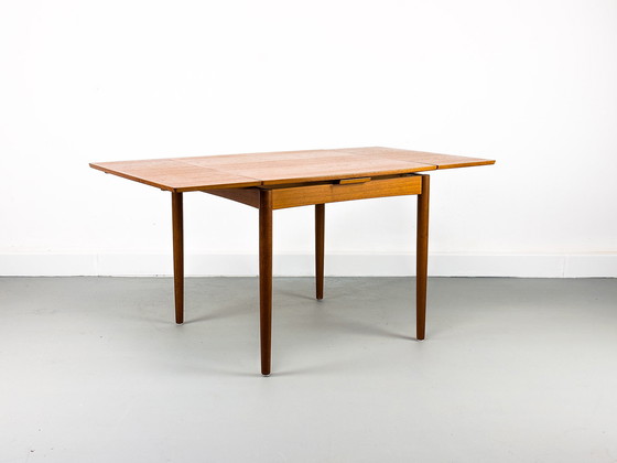 Image 1 of Teak Extendable Dining Table by Hundevad & Co., 1960s