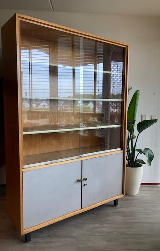 Image 1 of Vintage mid-century display cabinet