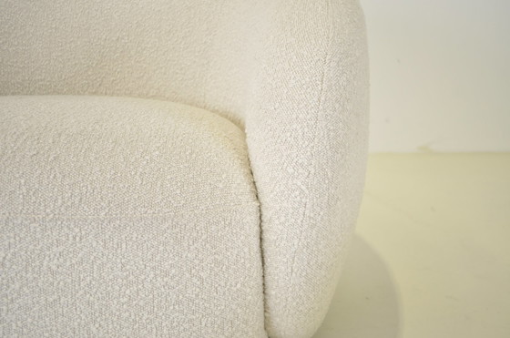 Image 1 of Silla giratoria Eichholtz + taburete + cojín