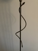 Massive Burgundy floor lamp