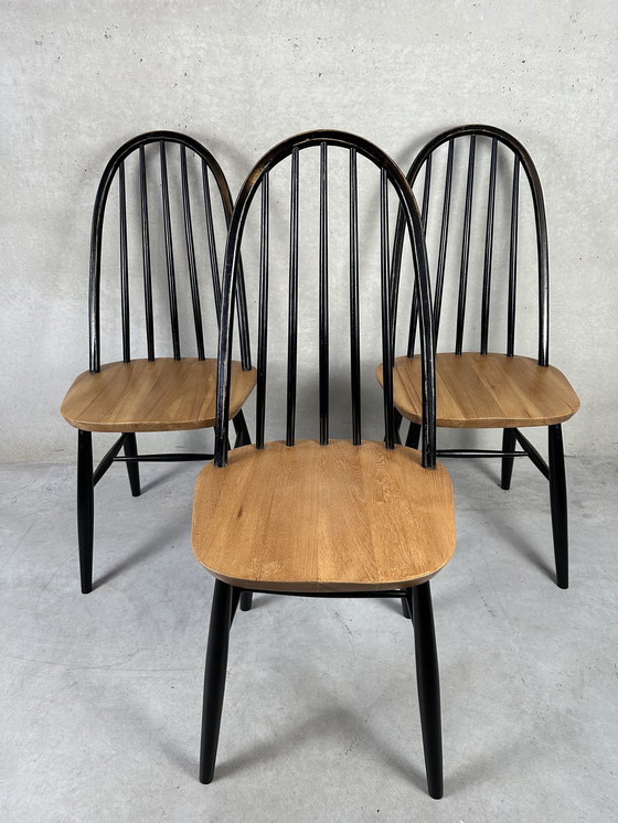 Image 1 of 3x vintage 'Highback' chairs