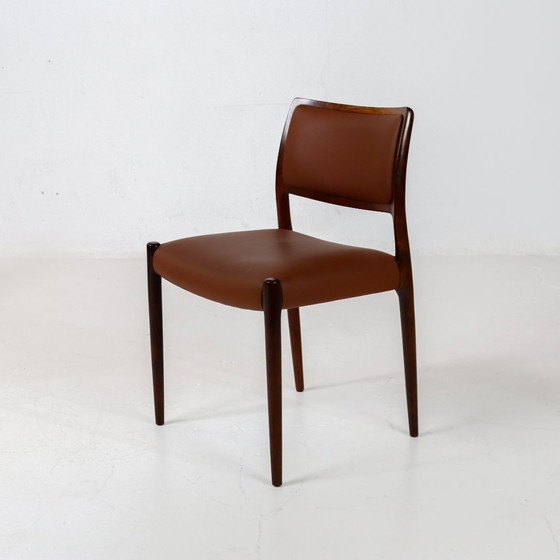 Image 1 of 4x Niels Möller Model 80 rosewood chair