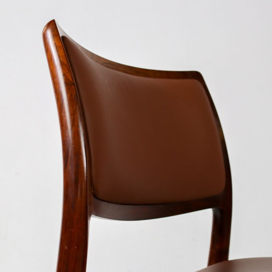 Image 1 of 4x Niels Möller Model 80 rosewood chair