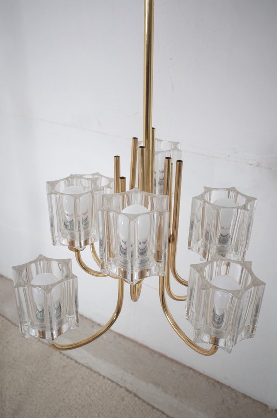 Image 1 of Peill & Putzler 8-armed crystal glass lamp light