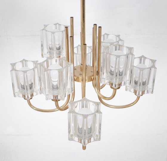 Image 1 of Peill & Putzler 8-armed crystal glass lamp light