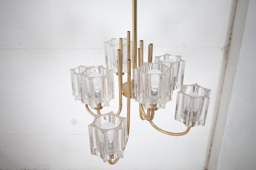 Peill & Putzler 8 branches lampe en verre cristal