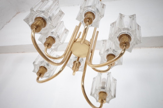 Image 1 of Peill & Putzler 8-armed crystal glass lamp light