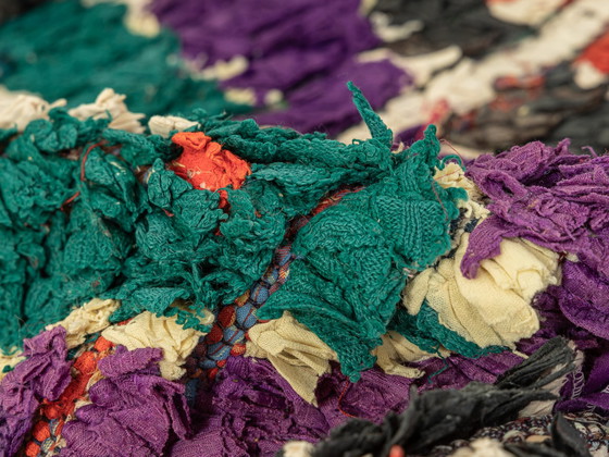 Image 1 of  Boucherouite vintage, tapis berbère, 167 X 233