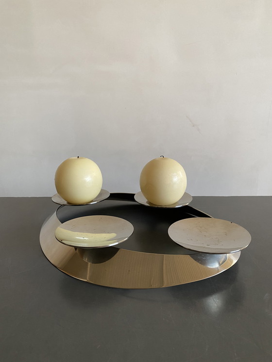 Image 1 of Georg Jensen Silver Candle Holder, Denmark, 1960s