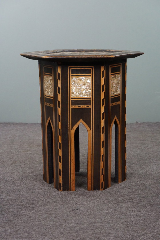 Image 1 of Oriental mosaic side table