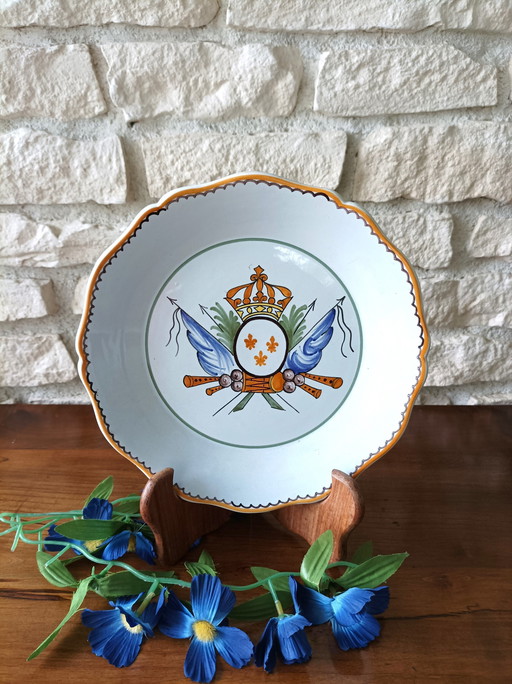 Assiette Géo Martel "Blason Royal"