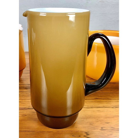 Image 1 of Set of vintage pitchers and bowl in glass by Michael Bang for Holmegaard, 1970s