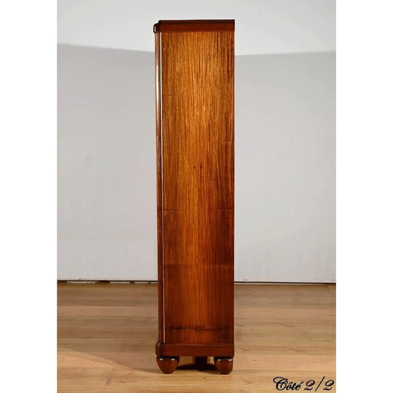 Image 1 of Vintage Art Deco bookcase in blond mahogany, 1940