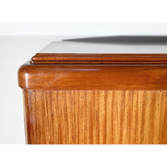 Image 1 of Vintage Art Deco bookcase in blond mahogany, 1940