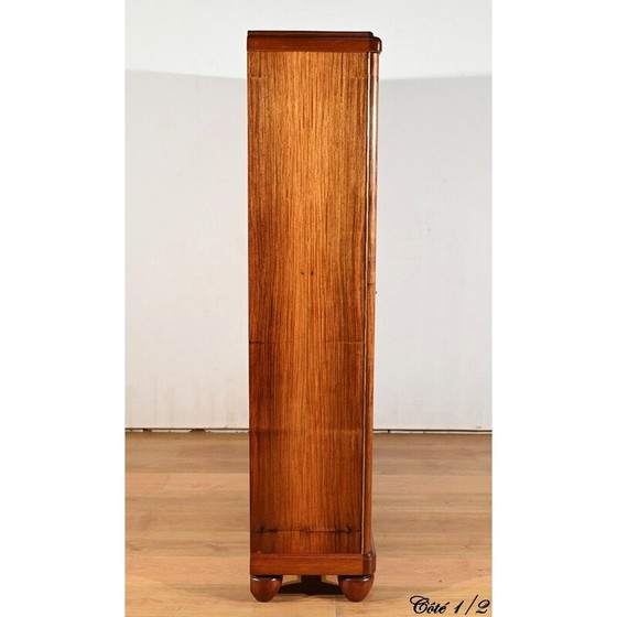 Image 1 of Vintage Art Deco bookcase in blond mahogany, 1940