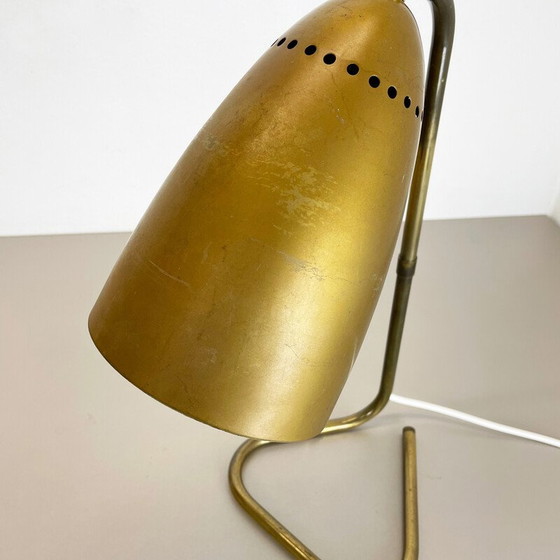 Image 1 of Vintage brass table lamp, Austria 1950s