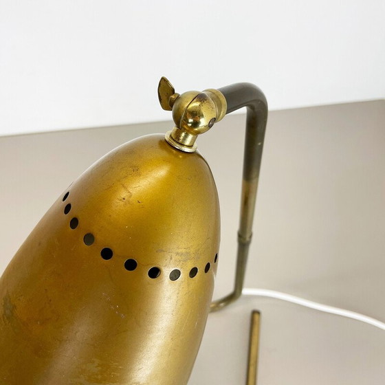Image 1 of Vintage brass table lamp, Austria 1950s