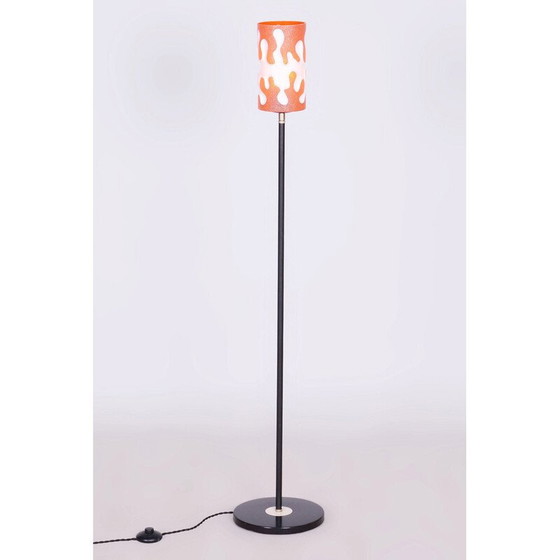 Image 1 of Vintage floor lamp in steel and laminated glass, Czechoslovakia 1960