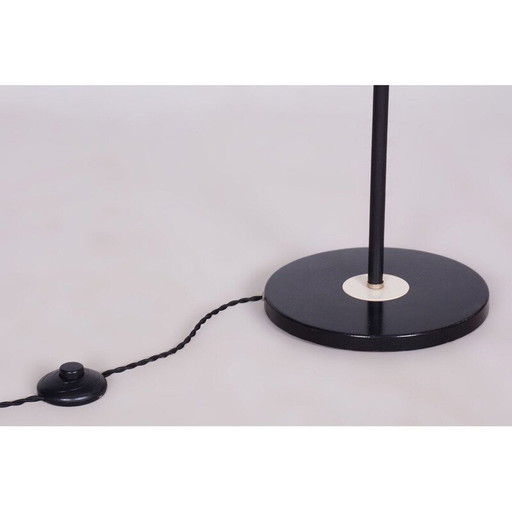 Vintage floor lamp in steel and laminated glass, Czechoslovakia 1960