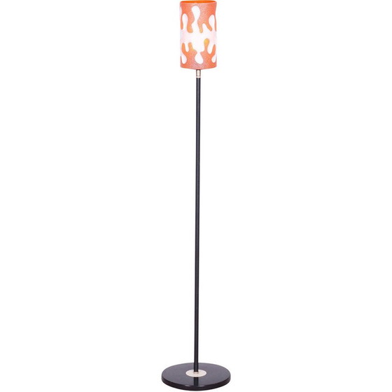 Image 1 of Vintage floor lamp in steel and laminated glass, Czechoslovakia 1960