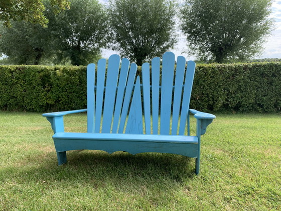 Image 1 of Rustic farmhouse garden bench