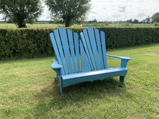 Rustic farmhouse garden bench